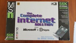 Vintage Hayes/Microsoft 56k DIAL UP MODEM