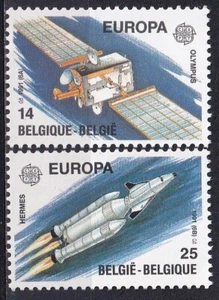 Belgium 1991 Yvert 2406/07 Space Europe CEPT MNH VF - Picture 1 of 1