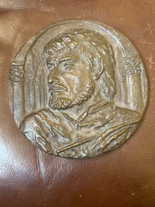 Tommaso Masaccio pittore italiano del primo Rinascimento medaglia bronzo 6 1/2” Dia. - Foto 1 di 7