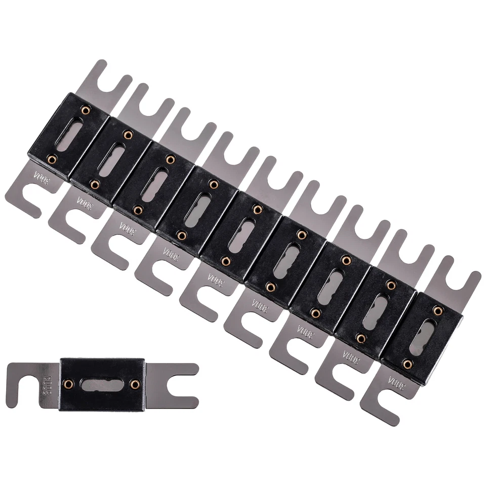 NEW SKAR AUDIO 300 AMP ANL NICKEL PLATED FUSES (10 PACK) - SK300A-ANL-10PK