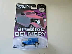 2004 Hot Wheels '34 FORD Consegna Speciale CHASE Auto BLU DI ROSBURGO 1 di 2500 - Foto 1 di 6