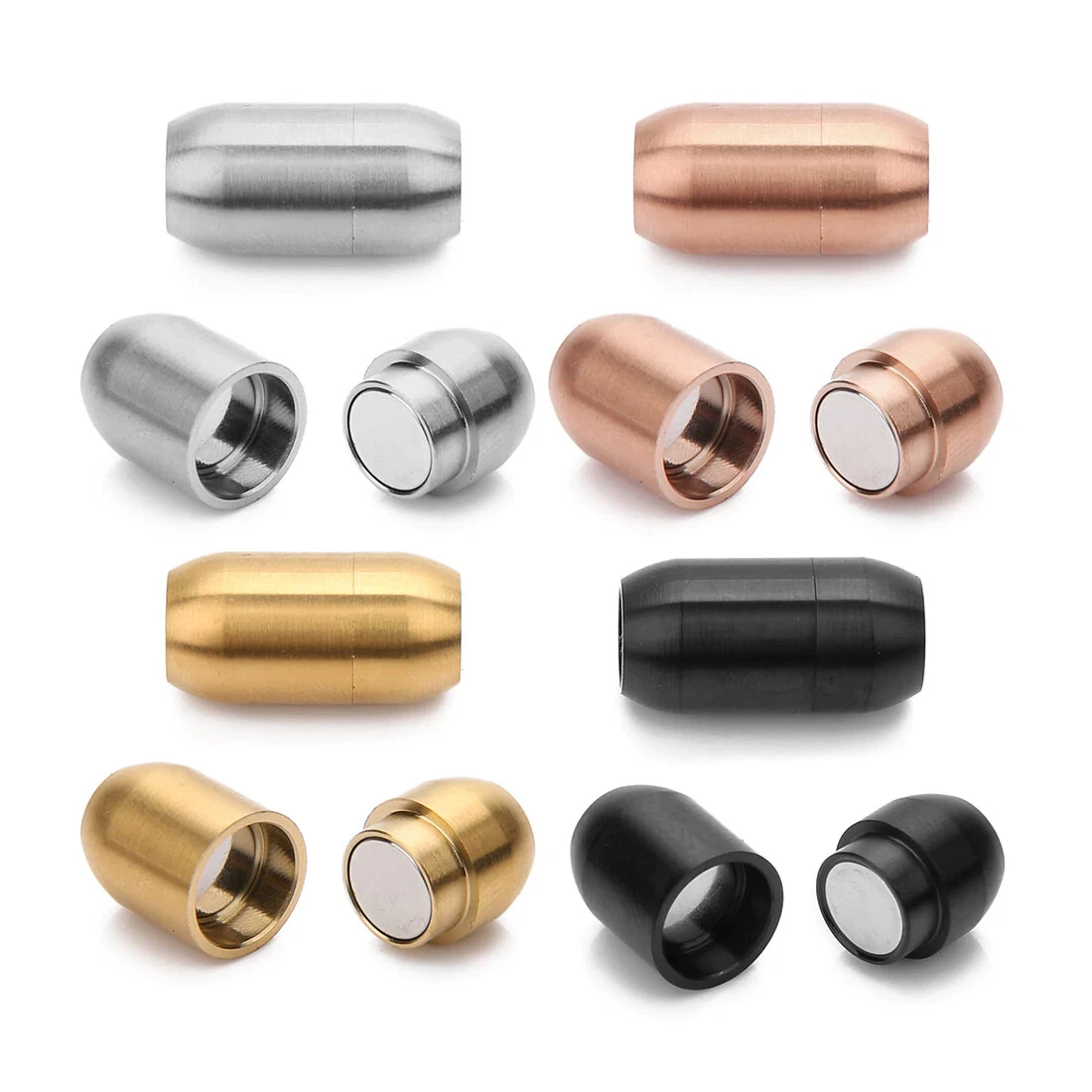40 Stück Magnetverschlüsse Für Schmuck – Gold & Silber, 8 Mm, Für Ketten, Armbänder & DIY