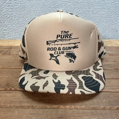 Sombrero de camuflaje vintage adulto Snapback gorra pato camuflaje campo liso Illinois años 90 Foto 1 de 4