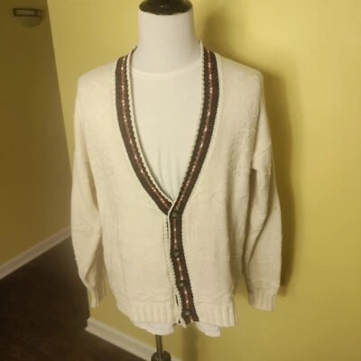 Cárdigan Suéter American Eagle Outfitters Árboles Estrellas Ciervo 100% Algodón Talla L EE. UU. Foto 1 de 4