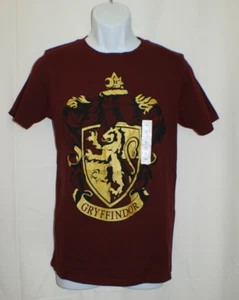 Harry Potter Gryffindor Crest Short Sleeve T-Shirt Kids Sz XL Maroon Gold ~ New - Picture 1 of 4