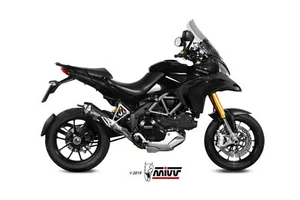 TUBO ESCAPE PARA DUCATI MULTISTRADA 1200 2010 2014 MIVV DELTA RACE Black NO KAT - Imagen 1 de 3
