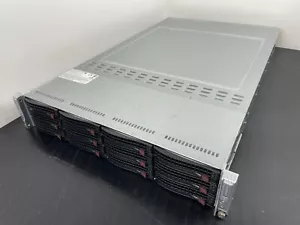 Supermicro 2U TWIN DP 5600 192Gb DDR3 12xSATA IPMI R1400W SYS-6026TT-GTRF - Picture 1 of 16