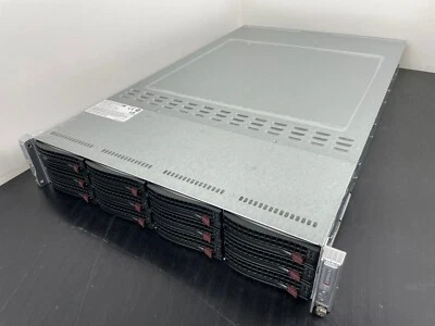 Supermicro 2U TWIN DP 5600 192Gb DDR3 12xSATA IPMI R1400W SYS-6026TT-GTRF - Image 1 of 4