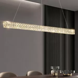 Crystal Pendant Light Kitchen Lamp Hotel LED Chandelier Lighting Ceiling Lights - Picture 1 of 11