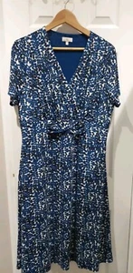 Ladies XL Country Casuals Blue Dress Preloved Good Condition Christmas Party - Picture 1 of 14