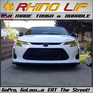 Scion iQ xA xB  tC xD Universal Front Rubber Chin Lip Spoiler Splitter Edge Trim - Picture 1 of 12
