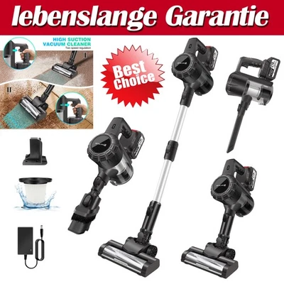 4000W Kabellos Staubsauger Hoover mit Wischfunktion Akku Handstaubsauger 6 IN 1 - Bild 1 von 4