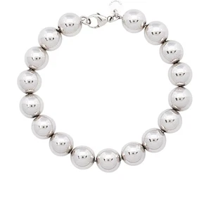 Pulsera mediana Tiffany & Co. de plata de ley con bola dura de 10 mm - Imagen 1 de 3