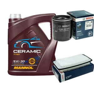 BOSCH Inspección Set 5L MANNOL Ceramic 5W-30 Para Toyota Corolla Station Wagon - Imagen 1 de 7
