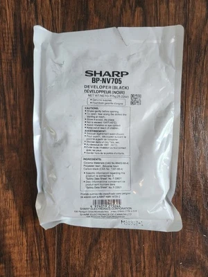 OEM Genuine Sharp BPNV705 BP-NV705 Developer Black, For BP-70M75 BP-70M90, 25 Oz - Image 1 of 3
