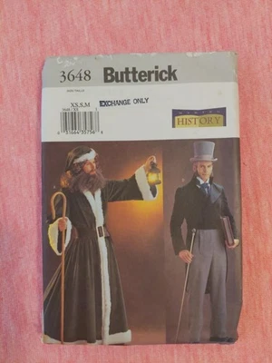 Butterick 3648 истории костюм Диккенса викторианской брюки куртка шарф XS, S, M - Изображение 1 из 4
