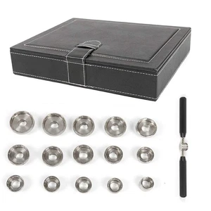 Watch Case Back Bottle Opener Kit Fit Breitling Removal Repair Tool with 15Dies - Picture 1 of 9