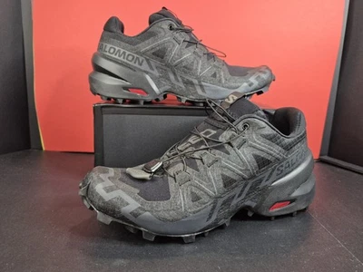 SALOMON SPEEDCROSS 6 BLACK PHANTOM 8 WOM 417428 NIB! $145 - Image 1 of 4