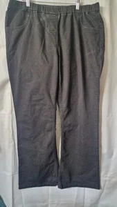Black Stretch Jeggins Plus Size 22 Inside Leg 31inches - Picture 1 of 3