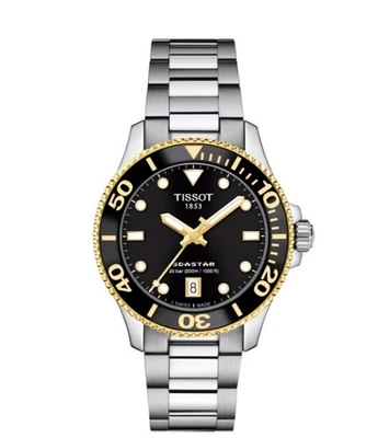 NEW TISSOT T120.210.21.051.00 SEASTAR 1000 36MM Black Dial 100% NEW WITH BOX - image 1 of 4