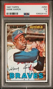 1967 Topps Hank Aaron PSA 5 SHARP - Picture 1 of 2