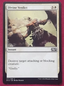 Magic The Gathering 2015 CORE SET M15 DIVINE VERDICT white card MTG - Picture 1 of 2