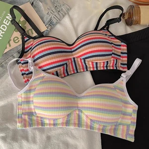 Casual Use Dopamine Lingerie Color Blocking Breathable Fabric Solid Pattern - Picture 1 of 20