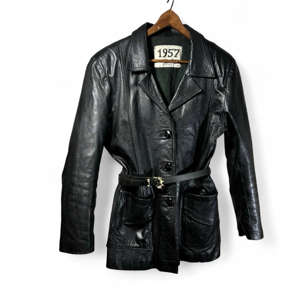 Vintage 1957 “Legendary Jacket” by Firenze • Italian made buttery leather jacket - Image 1 of 4