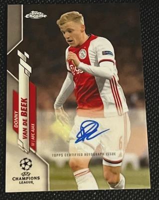 2019-20 Topps Chrome UCL - Autographs Donny van de Beek #CA-DV (AU) - Image 1 of 2