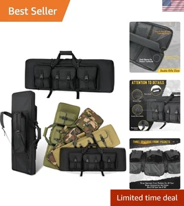 32/36/42/48/52 inch Double Rifle Soft Case, Tactical and Waterproof - Picture 1 of 9