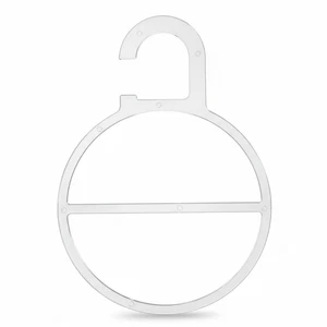 Ringbügel, Schal-, Tuchaufhänger aus Kunststoff 185x132x3 mm transparent - Bild 1 von 30