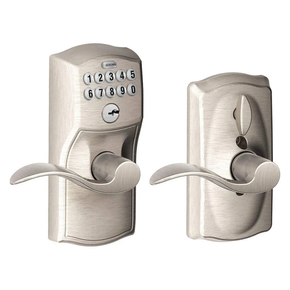 Schlage FE595 CAM 619 ACC Keypad Camelot Electronic Keypad Door Flex Lock Satin - Image 1 of 1