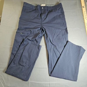 Pantalones informales azules de corte regular impermeables vintage para hombre 34x32 - Imagen 1 de 10