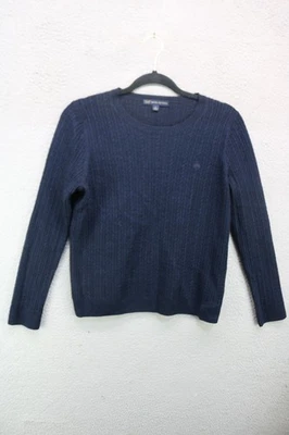 Brooks Brothers 100% Merino Wool Long Sleeve Ribbed Navy Sweater-Large-Preppy - Image 1 of 4