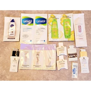 Lote 14 muestras surtidas de belleza para el cuidado de la piel Nivea Cetaphil Olay Fructis Avon Alcis - Imagen 1 de 5