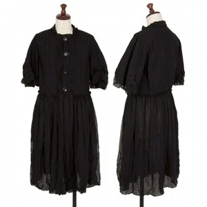 tricot COMME des GARCONS Wool Georgette Layered Jacket Style Dress Size S(K-1... - Picture 1 of 12