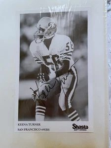 Keena Turner San Francisco 49ers handsigniertes Foto Shasta Soft Drinks 80er 5x8 - Bild 1 von 4