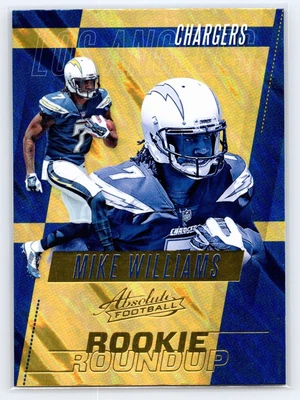 2017 Absolute Football Mike Williams Rookie Roundup RC  Card #17 - Image 1 of 2