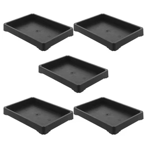  5pcs Bonsai Pot Plate: Rectangular Plant Saucer - Resin Flower Pot Dish - - Picture 1 of 12