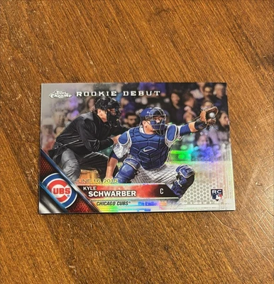 Kyle Schwarber 2016 Topps Chrome Rookie Debut Refractor Cubs Phillies /250 RC - Image 1 of 2
