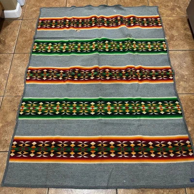 Vintage 1930s Pendleton Blanket Native Indian Trade Wool 71x54 EUC RARE 1920s - Image 1 of 4