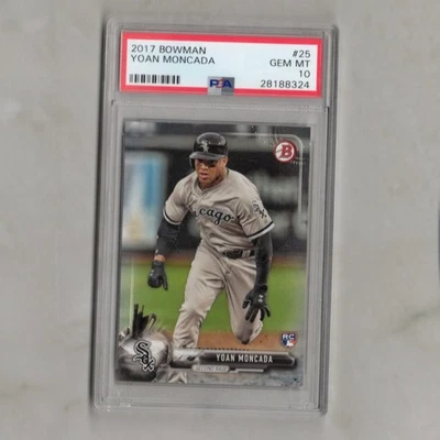 Bowman #25 Yoan Moncada RC 2017 Chicago White Sox PSA 10 Foto 1 de 2