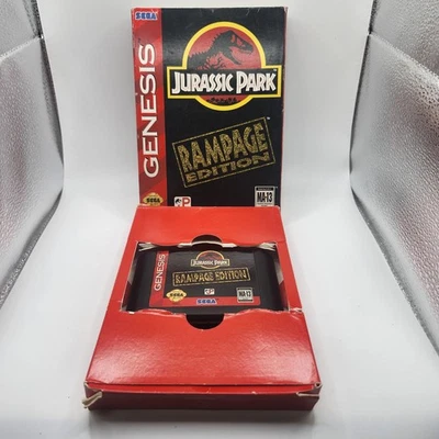 Jurassic Park Rampage Edition Sega Genesis 1994 Complete Boxed MA13 Action Game - Image 1 of 4