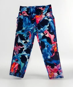 Athleta Women's Colorful Capris Blue Pink Size M - Picture 1 of 5