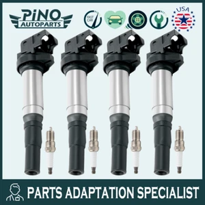 4 bobinas de encendido + 4 bujías UF598 para Mini Cooper S Paceman de 1,6 L 2007-2016 - Imagen 1 de 6