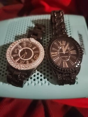  лот из 2 Judith Ripka черная керамика и нержавеющая сталь Diamonique женщин  - Изображение 1 из 4