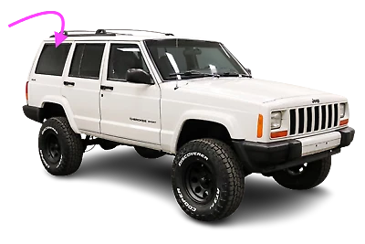 Compatível com: 1994-1997 Jeep Cherokee 4D SUV passageiro traseiro direito quarto janela vidro - Imagem 1 de 4