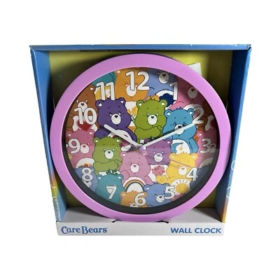 ¡Nuevo en caja! Reloj de Pared Care Bears 10" | Pilas No Incluidas Foto 1 de 4