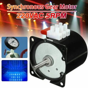 AC 220V 14W High Torque 50Hz Gear-Box 60KTYZ Synchronous Gear Motor Replacement - Picture 1 of 6