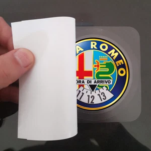 Disco Orario Adesivo Gadget Auto Personalizzato Alfa Romeo vintage anni 80 - Imagen 1 de 4